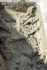 mortar cement in a container prepared for bricklaying