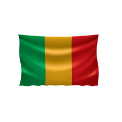 Mali flag. Vector
