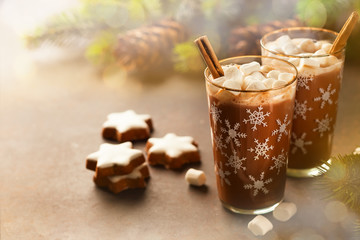 Hot chocolate with marshmallows