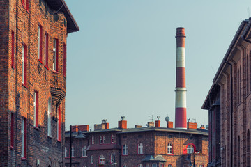 Katowice, Nikiszowiec, Traditional, old buildings of the mining district of Silesia © Rochu_2008