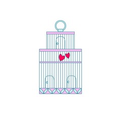 decorative cage with hearts jpeg