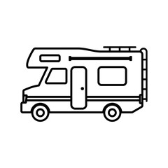 Camper | vector outline icon