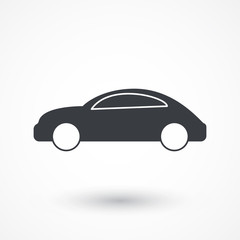Car vector icon. Automobile transport sign. Traffic symbol. Logo graphic design concept. Logotype, icon, template in web and print
