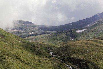 Alpine landscape in the Großglockner area in Austria