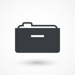 Archive box sign vector icon. Office symbol. Storage organization sign