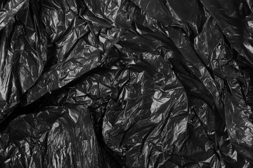 Black plastic bag texture and background