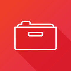 Archive box sign vector icon. Office symbol