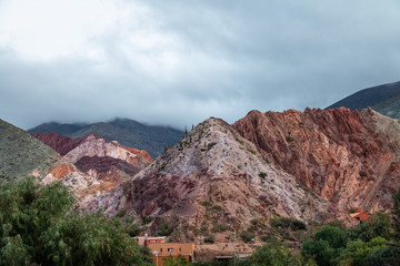 Mountains and landscape of Purmamarca - Purmamarca, Jujuy, Argentina