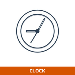 Clock icon. Time icon vector.