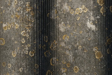 Very old slate roof as background 