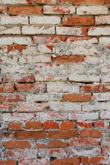 Background texturered brick masonry. Laid the wall or in the fence close up for inscriptions or advertisements.