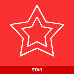 Obraz premium Icon of Christmas Star