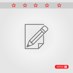 pencil vector icon