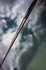 cloud reflection in a window