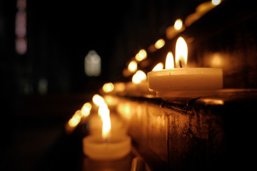 Candles in a Church