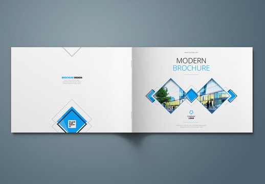 Blue Landscape Cover Layout