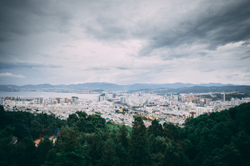 Obraz premium Overlooking Chinese City 2