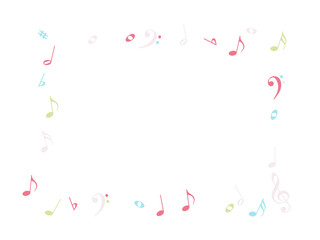 Music Notes Confetti Falling Chaos Vector. Music Symbols Texture Poster Background Elements. Party Night, Festival, Celebration or Concert, Melody Notes Trail. Decorative Song Sheets Chaos Effect.