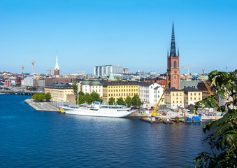 Obraz premium Old town (Gamla Stan) skyline, Stockholm, Sweden