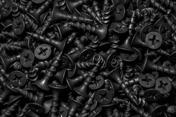 Black self-tapping screws