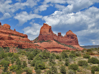 Scenic View of Red Rocks at Schnebly Hill in Sedona