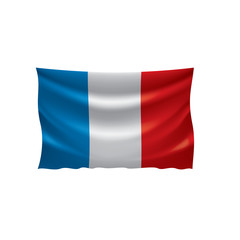France flag, vector illustration