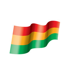 Bolivia flag, vector illustration