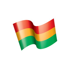 Bolivia flag, vector illustration