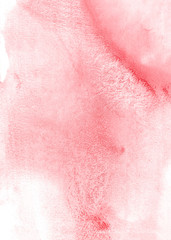 Pink abstract watercolor paint background.