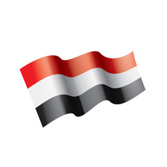 Yemeni flag, vector illustration