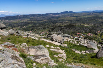 Fototapeta na wymiar Rocks by village of Monsanto, in Portugal.