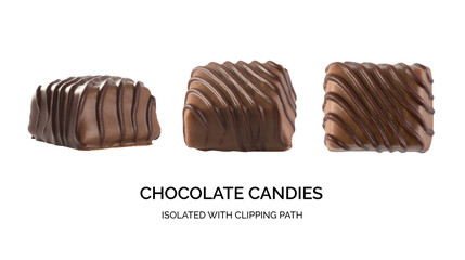 Chocolate Sweets Isolated