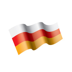 South Ossetia flag, vector illustration