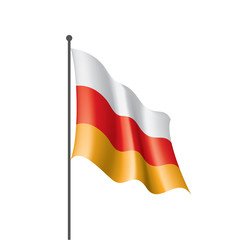 South Ossetia flag, vector illustration