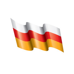 South Ossetia flag, vector illustration