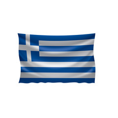 Greece flag, vector illustration