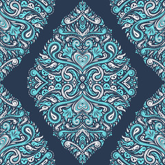 Ornamental seamless pattern. Vintage vector, paisley elements. Ornament. Traditional, Turkish, Indian motifs. Great for fabric and textile, wallpaper, packaging or any desired idea. 