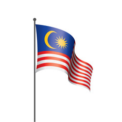 Malaysia flag, vector illustration