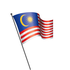 Malaysia flag, vector illustration