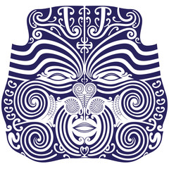 Maori traditional mask