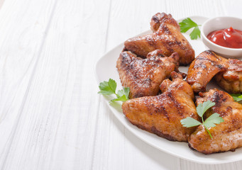 Grilled chicken wings