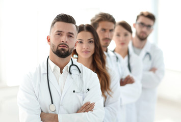 Fototapeta premium Portrait of medical team standing together