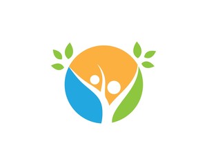 Obraz premium family tree logo template