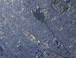 さいたま新都心／真俯瞰空撮