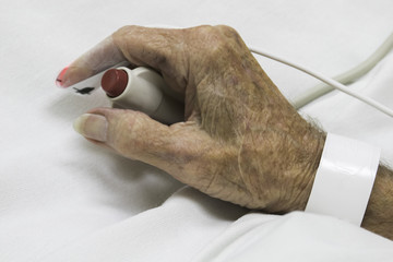 Old Man in ER with Call Button