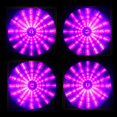 tanning lamps UV, closeup view