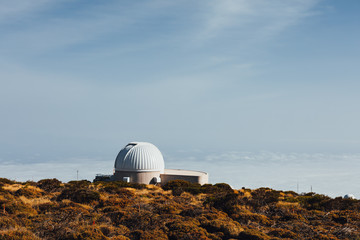 Fototapeta na wymiar Teide Observatory astronomical telescopes in Tenerife, Canary Islands, Spain