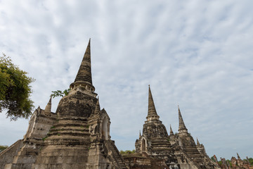 Fototapeta premium タイ・アユタヤ・遺跡・世界遺産・ワット・プラ・シーサンペット