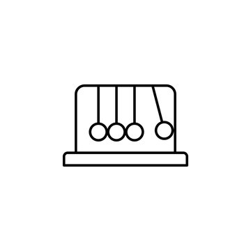 Newton cradle icon. Element of time value icon for mobile concept and web apps. Thin line Newton cradle icon can be used for web and mobile