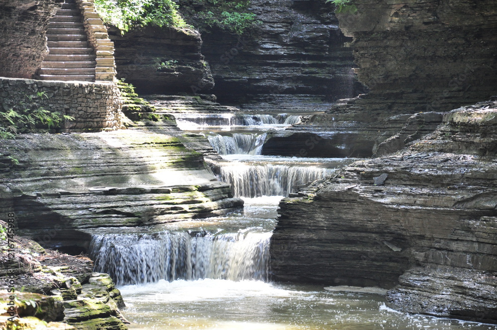 Wall mural 4 water falls in one